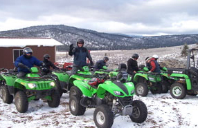 Reno ATV winter tours, ATV snow, Sierra Adventures, Nevada, NV