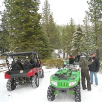 ATV snow tours, Sierra Adventures, Reno, Nevada, NV